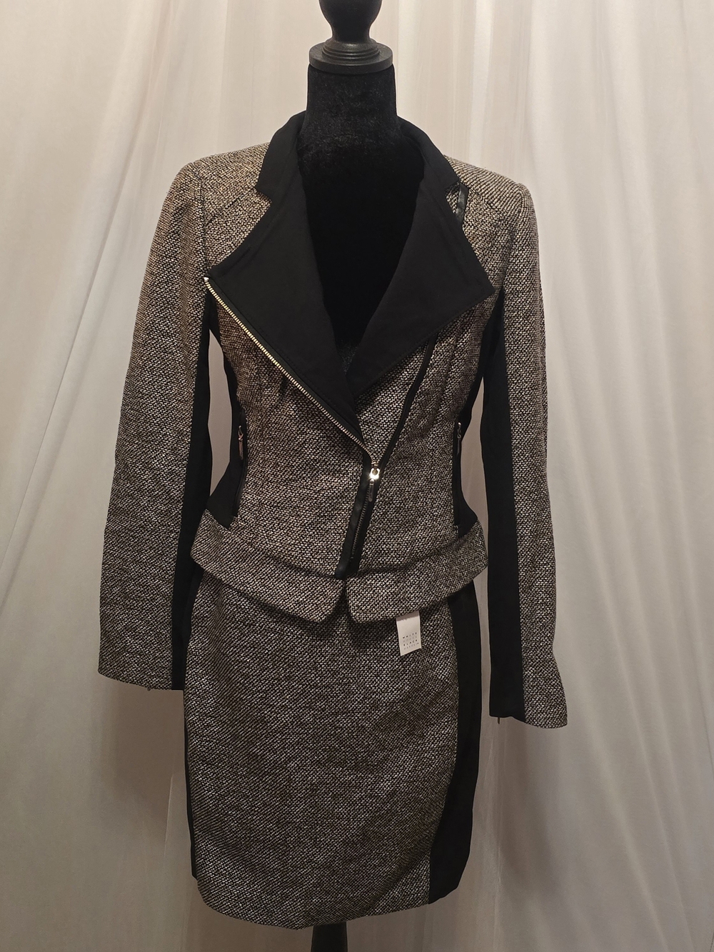 Tweed Boot Skirt Set Sz 00P NWT Skirt Paired W/ Sz 0 NWOT Jacket